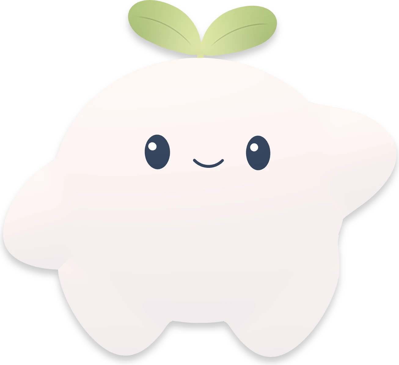 左手を上げてあいさつするアンバリーキャラクター